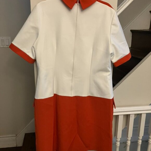 Marmelade Mod Orange and White Dress - Picture 5 of 7